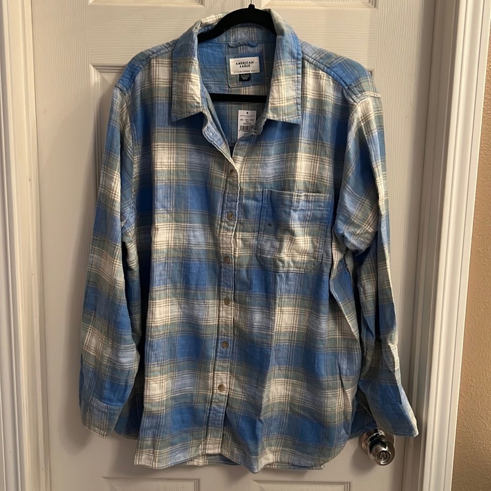 American eagle flannel women shirt